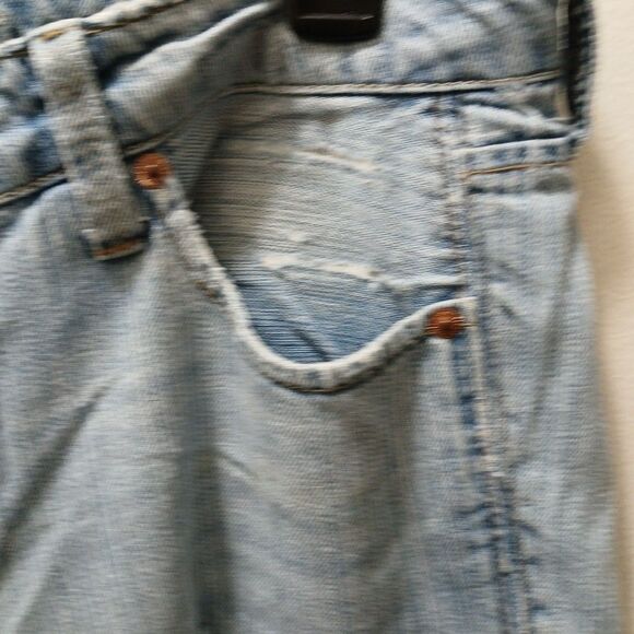 American eagle True Boot light denim distressed Holes destroyed jeans size 10R - Picture 11 of 16